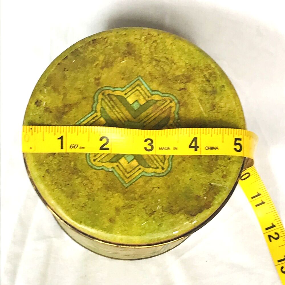 Sunshine Brand Vintage Coffee Tin Yellow Metal 6 in Ballonoff Cleveland Ohio USA - Picture 8 of 12